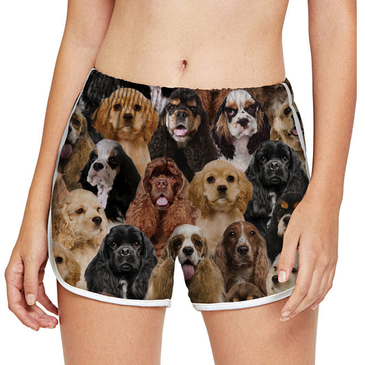 You Will Have A Bunch Of American Cocker Spaniels - Women's Running Shorts V1