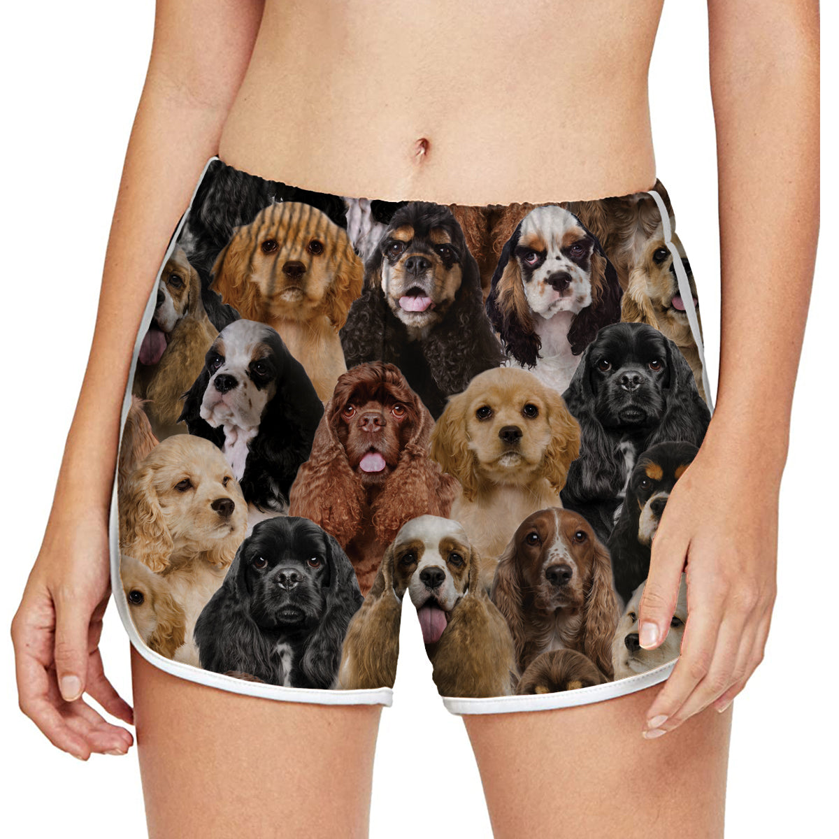 Sie werden einen Haufen amerikanischer Cocker Spaniels haben – Damen-Laufshorts V1