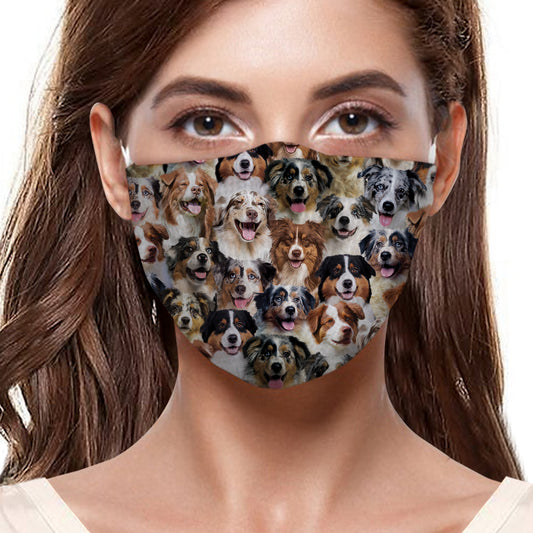 Sie werden einen Haufen Australian Shepherds F-Maske haben