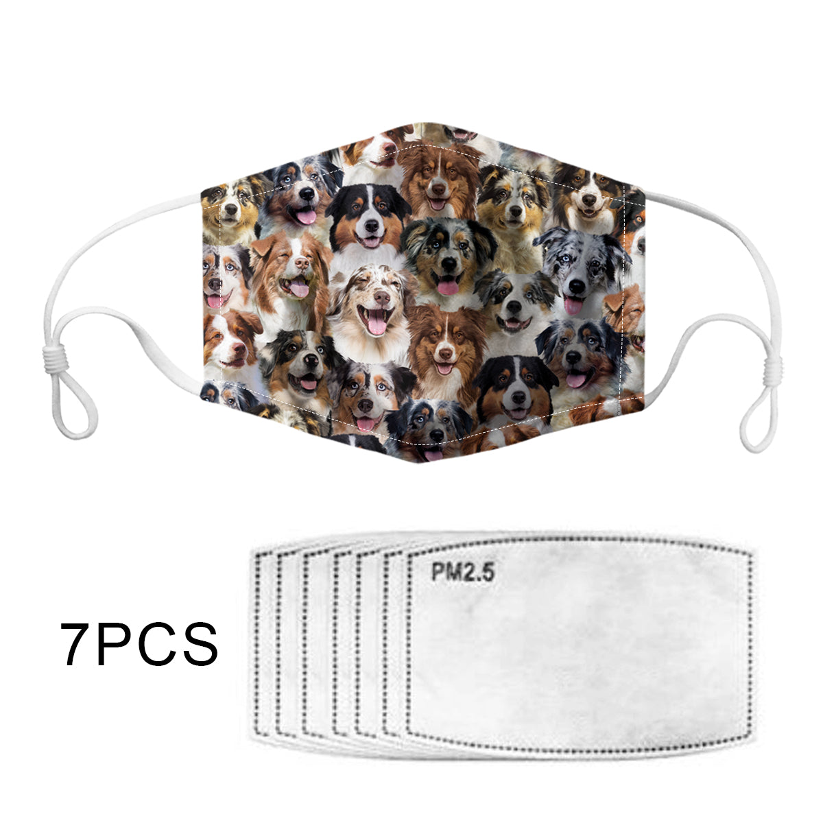 Sie werden einen Haufen Australian Shepherds F-Maske haben