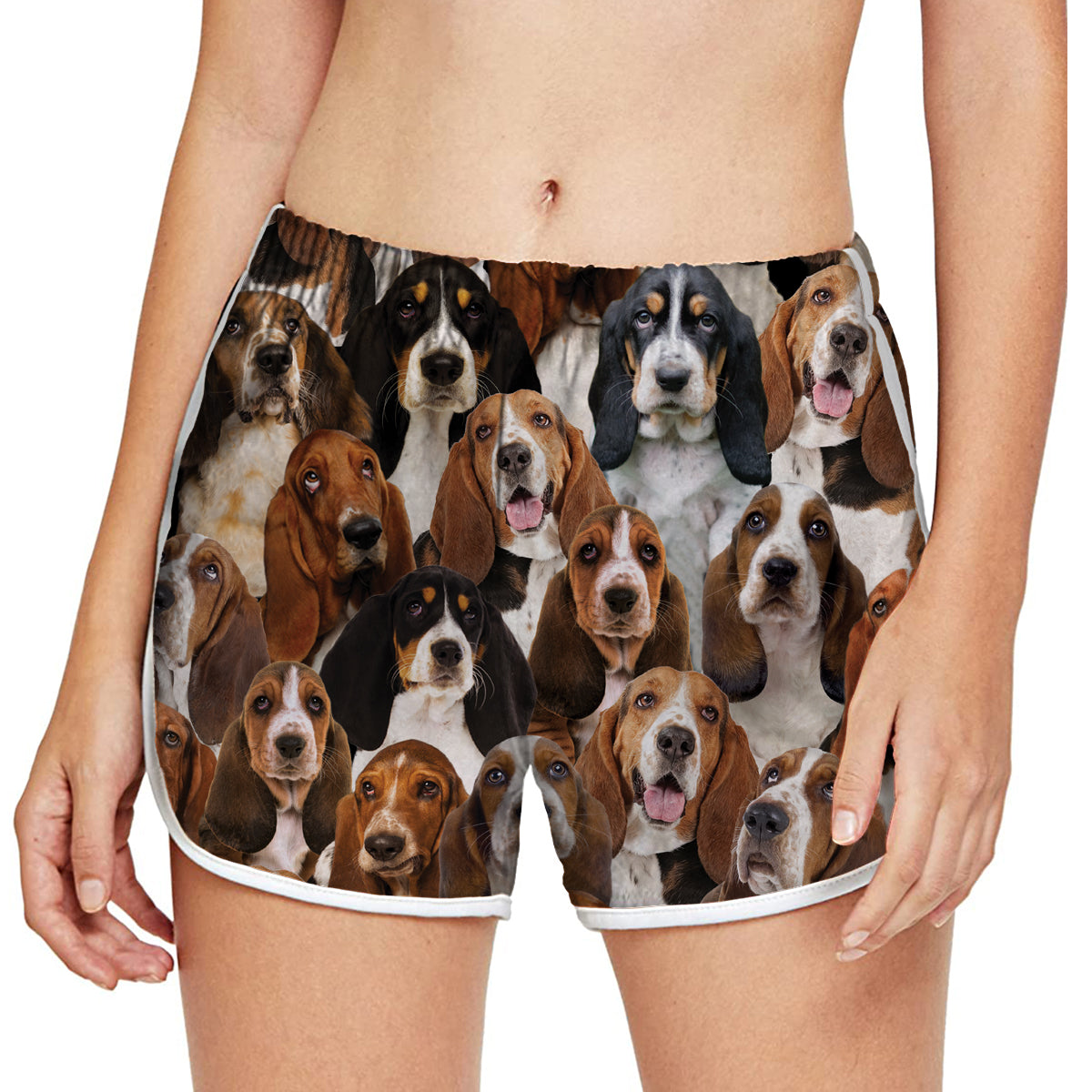 Sie werden einen Haufen Basset Hounds haben – Damen-Laufshorts V1