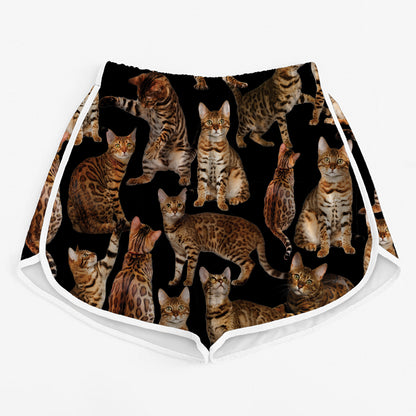 You Will Have A Bunch Of Bengal Cats - Women's Running Shorts V1
