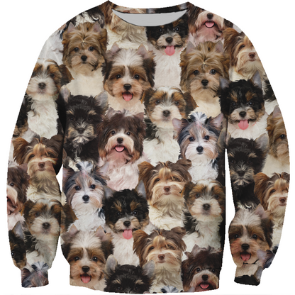 Vous aurez un tas de Biewer Terriers - Sweatshirt V1