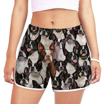 Vous aurez un tas de Boston Terriers - Short de course pour femmes V1