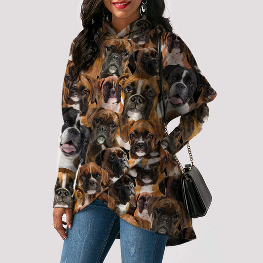 A Bunch Of Boxers Dog - Fashion Long Hoodie V1