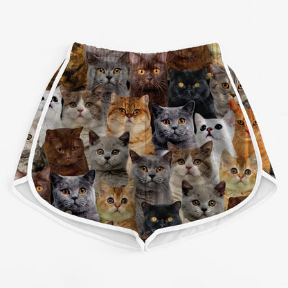 You Will Have A Bunch Of British Shorthair Cats - Women's Running Shorts V1