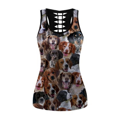 You Will Have A Bunch Of Brittany Spaniels - Hollow Tank Top V1