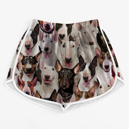 Sie werden einen Haufen Bullterrier haben – Damen-Laufshorts V1