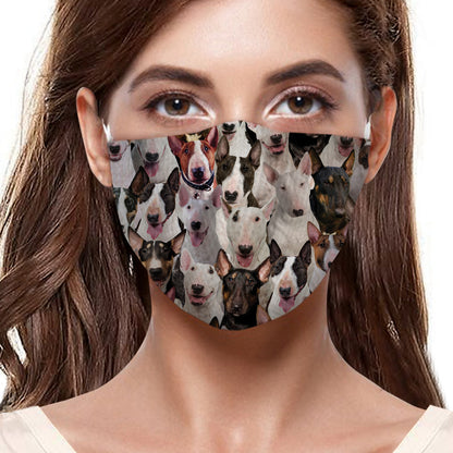 Sie werden einen Haufen Bullterrier-F-Maske haben