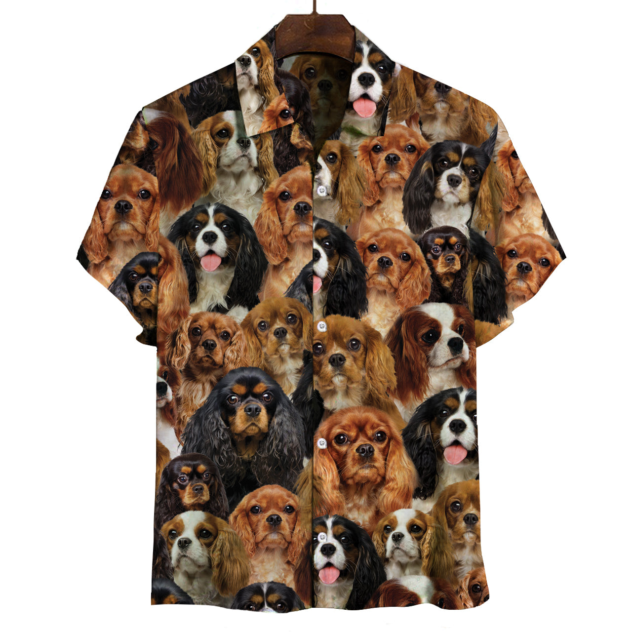 Vous aurez un groupe de Cavalier King Charles Spaniels - Chemise V1