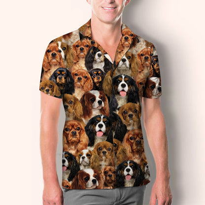 Vous aurez un groupe de Cavalier King Charles Spaniels - Chemise V1