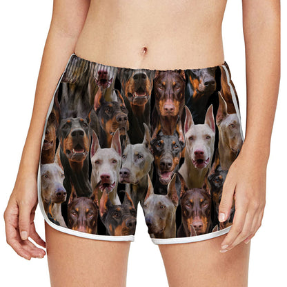 You Will Have A Bunch Of Doberman Pinschers - Women's Running Shorts V1