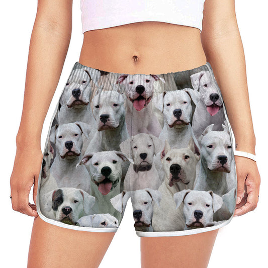 You Will Have A Bunch Of Dogo Argentinoes - Women's Running Shorts V1