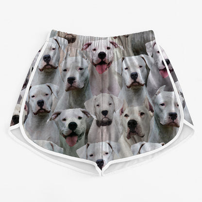 You Will Have A Bunch Of Dogo Argentinoes - Women's Running Shorts V1