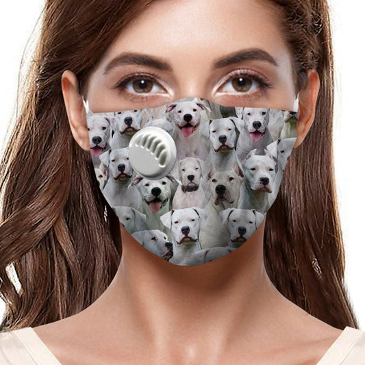 Sie werden eine Menge Dogo Argentinoes F-Maske haben