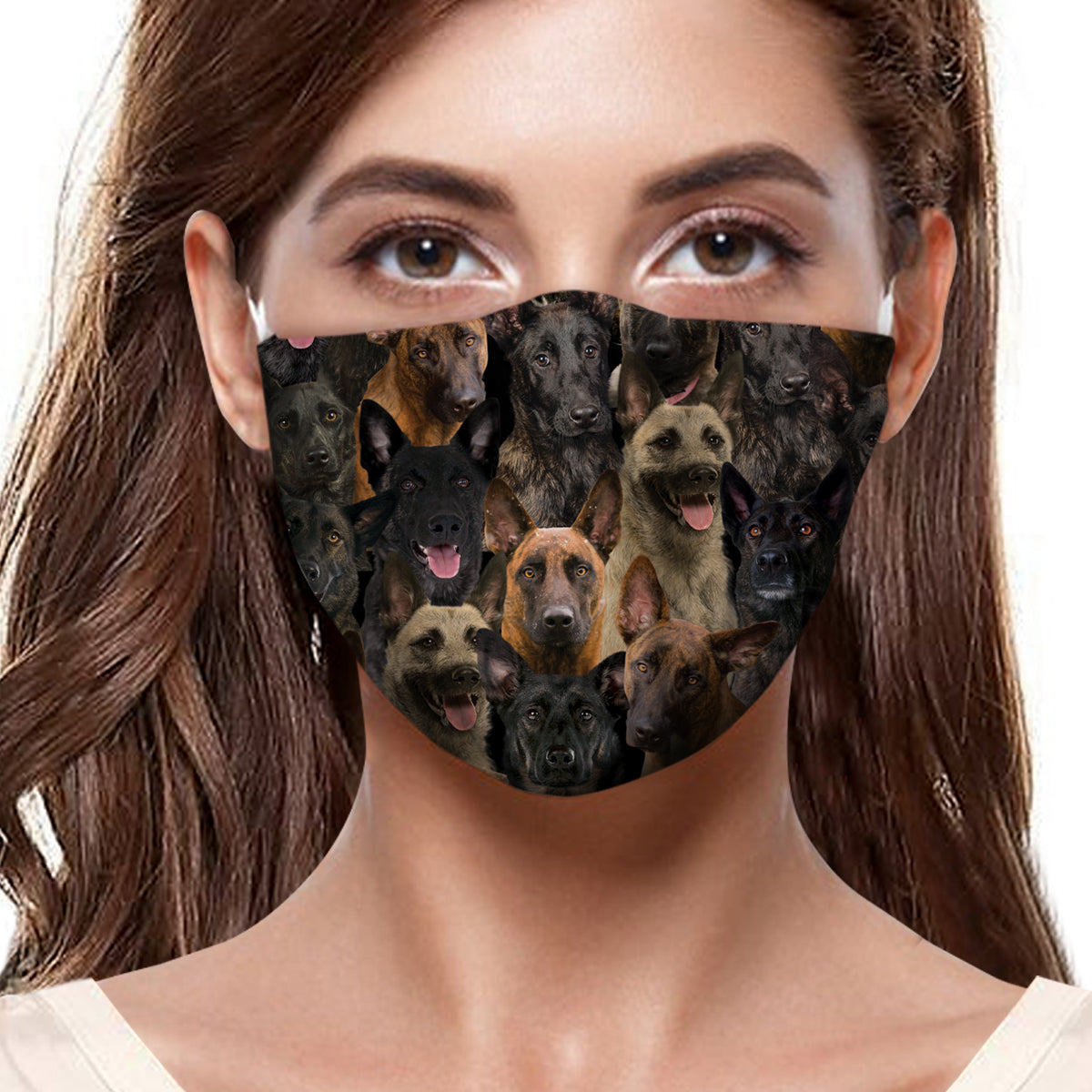 Sie werden einen Haufen holländischer Schäferhunde F-Maske haben