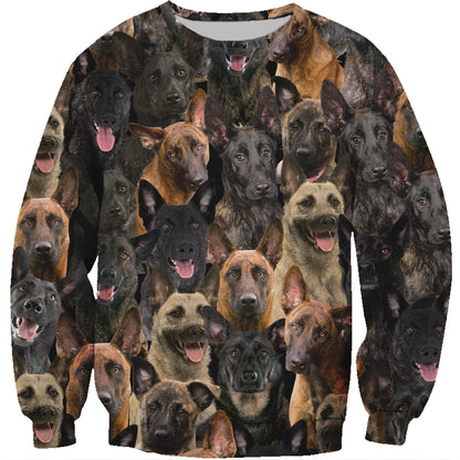 Sie werden einen Haufen niederländischer Schäferhunde haben - Sweatshirt V1