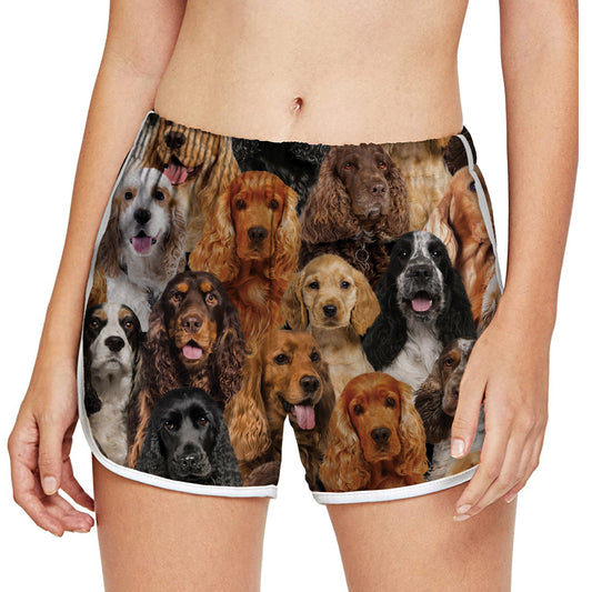 You Will Have A Bunch Of English Cocker Spaniels - Women's Running Shorts V1