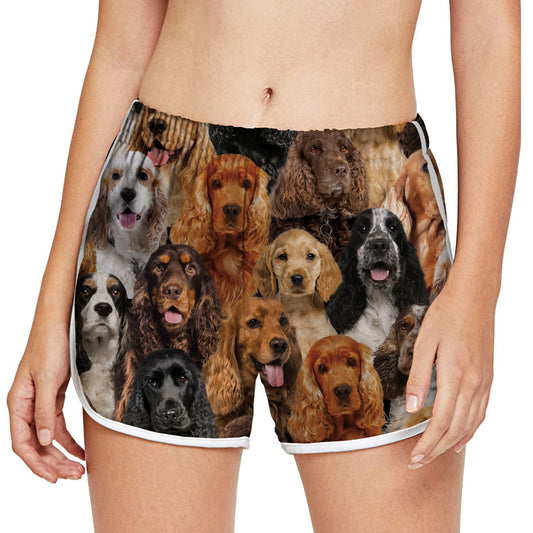 Sie werden einen Haufen englischer Cocker Spaniels haben – Damen-Laufshorts V1