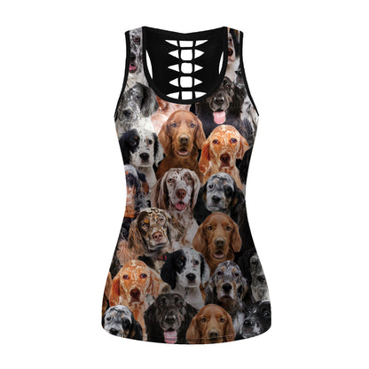 You Will Have A Bunch Of English Setters - Hollow Tank Top V1