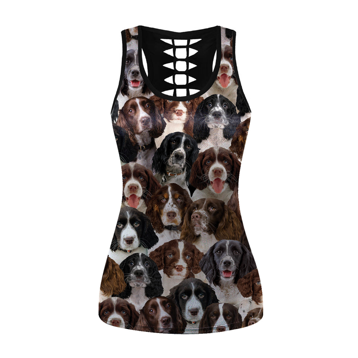 You Will Have A Bunch Of English Springer Spaniels - Hollow Tank Top V1