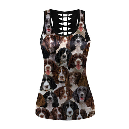 You Will Have A Bunch Of English Springer Spaniels - Hollow Tank Top V1