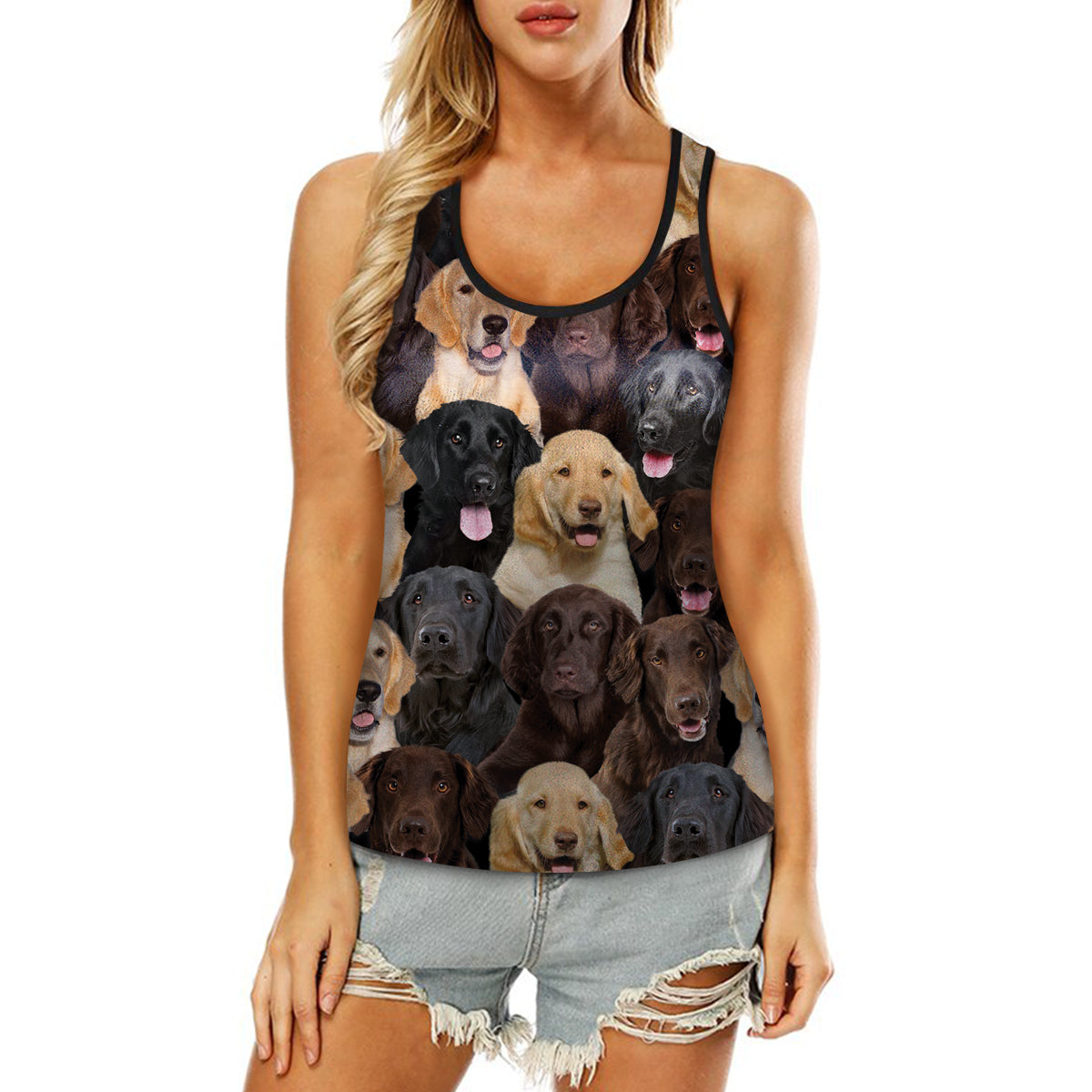 Sie werden einen Haufen Flat Coated Retriever haben – Hollow Tank Top V1