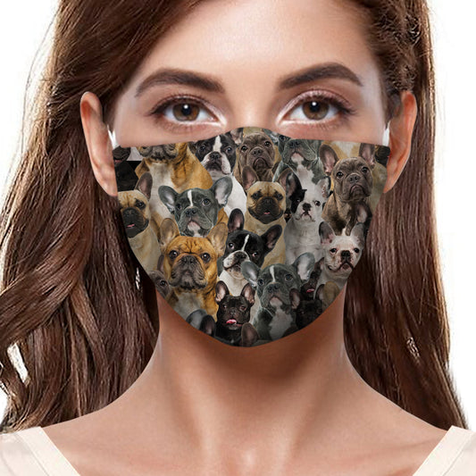Sie werden einen Haufen Französischer Bulldoggen F-Maske haben