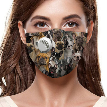 Sie werden einen Haufen Französischer Bulldoggen F-Maske haben