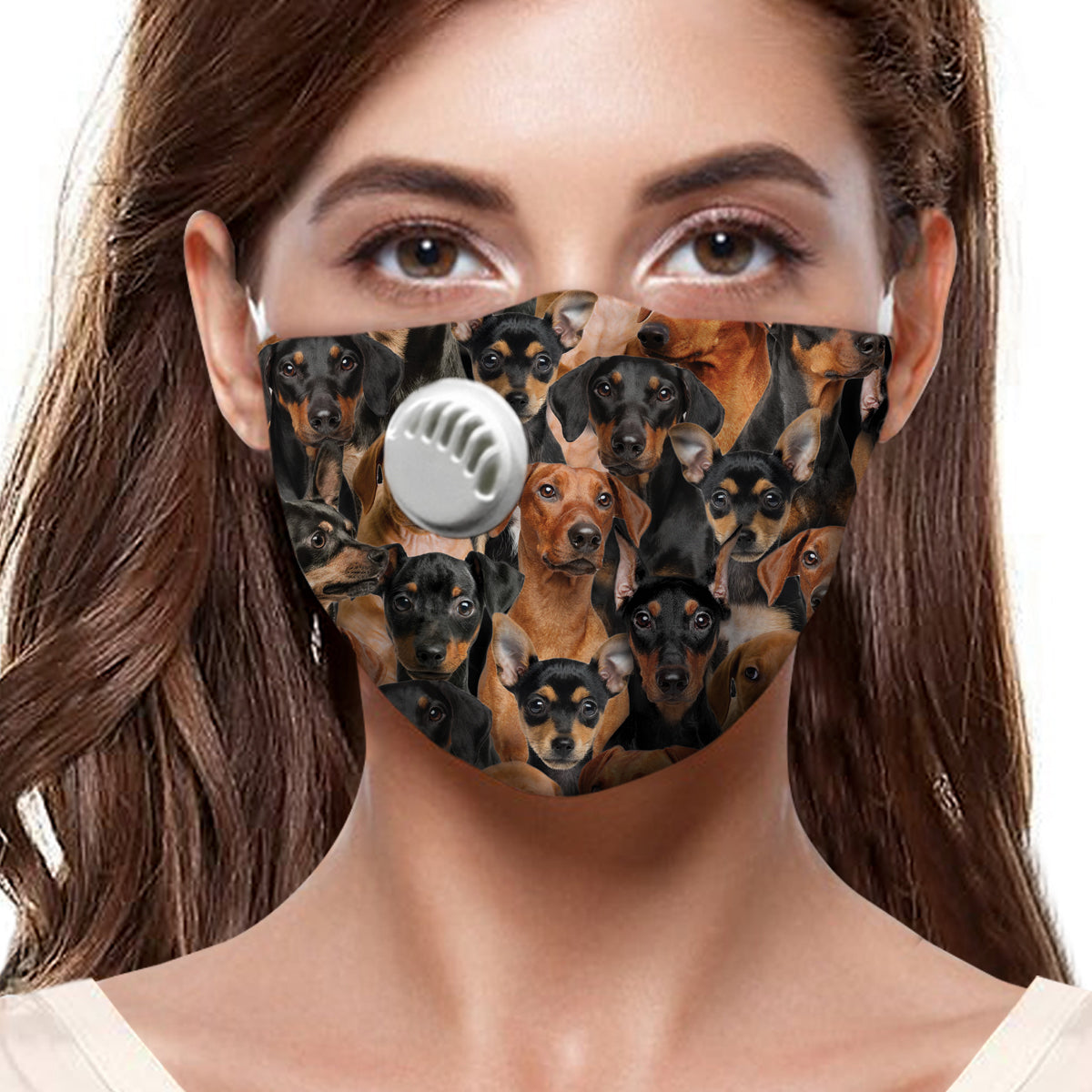 Sie werden einen Haufen Deutscher Pinscher F-Maske haben