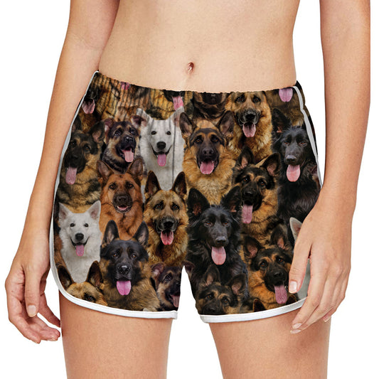 Sie werden einen Haufen Deutscher Schäferhunde haben – Damen-Laufshorts V1