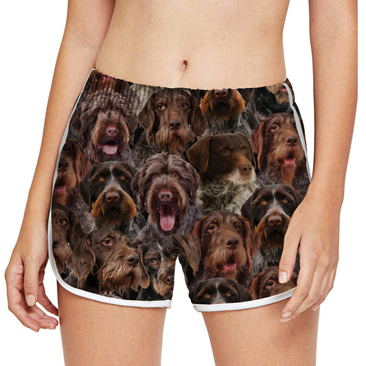 You Will Have A Bunch Of German Wirehaired Pointers - Women's Running Shorts V1