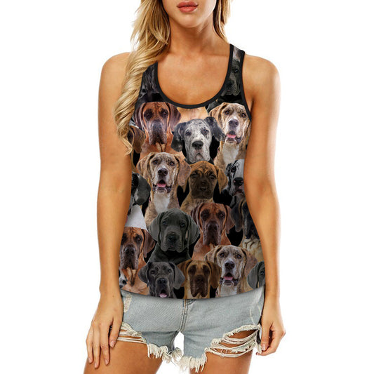 You Will Have A Bunch Of Great Danes - Hollow Tank Top V1