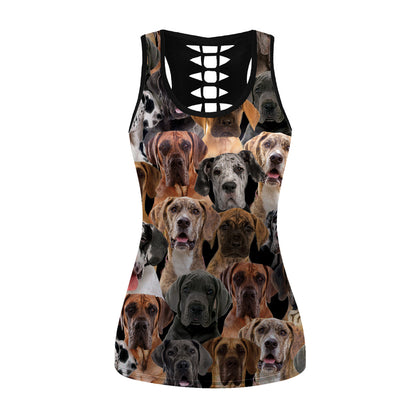 You Will Have A Bunch Of Great Danes - Hollow Tank Top V1