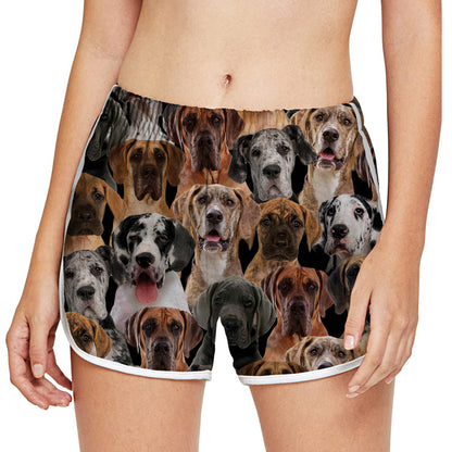 You Will Have A Bunch Of Great Danes - Women's Running Shorts V1