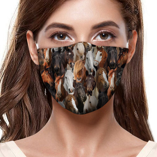 Sie werden eine F-Maske für ein paar Pferde haben