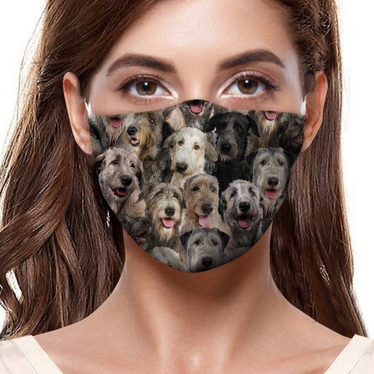 Sie werden einen Haufen irischer Wolfshunde F-Maske haben