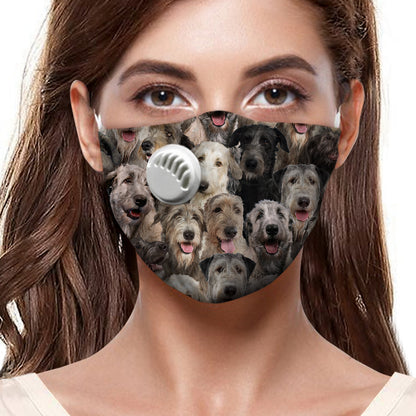 Sie werden einen Haufen irischer Wolfshunde F-Maske haben