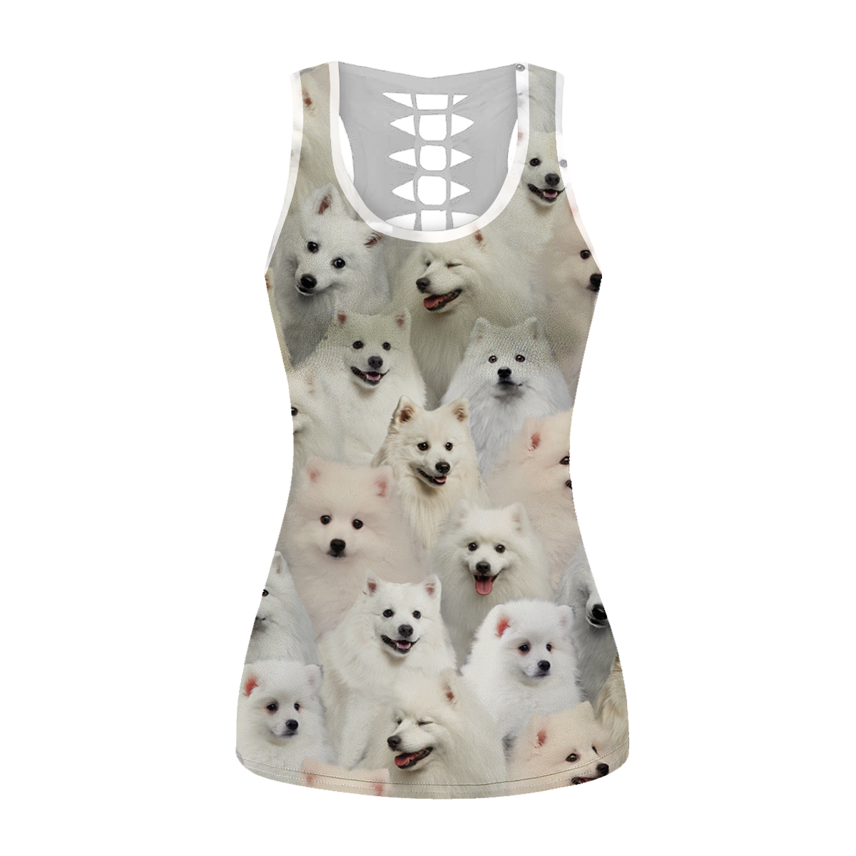 Sie werden einen Haufen japanischer Spitzs haben – Hollow Tank Top V1