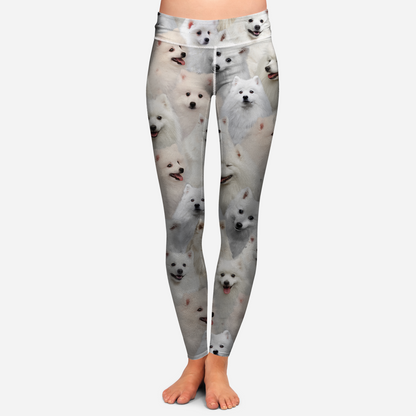 Sie werden einen Haufen japanischer Spitzs haben - Leggings V1