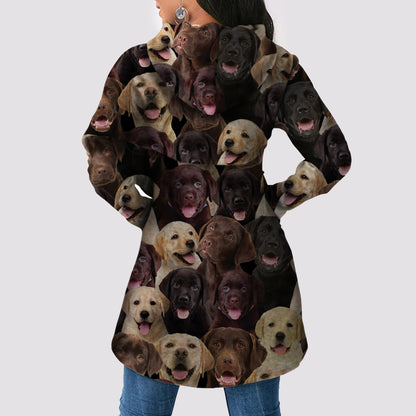 Ein Haufen Labradore - Fashion Long Hoodie V1