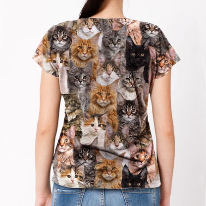 Vous aurez un groupe de chats Maine Coon - T-Shirt V1