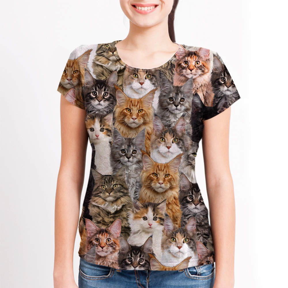 Sie werden einen Haufen Maine-Coon-Katzen haben - T-Shirt V1