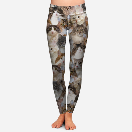 You Will Have A Bunch Of Norwegian Forest Cats - Leggings V1
