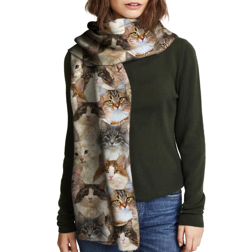 You Will Have A Bunch Of Norwegian Forest Cats - Scarf V1