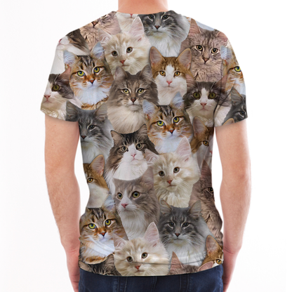 You Will Have A Bunch Of Norwegian Forest Cats - T-Shirt V1