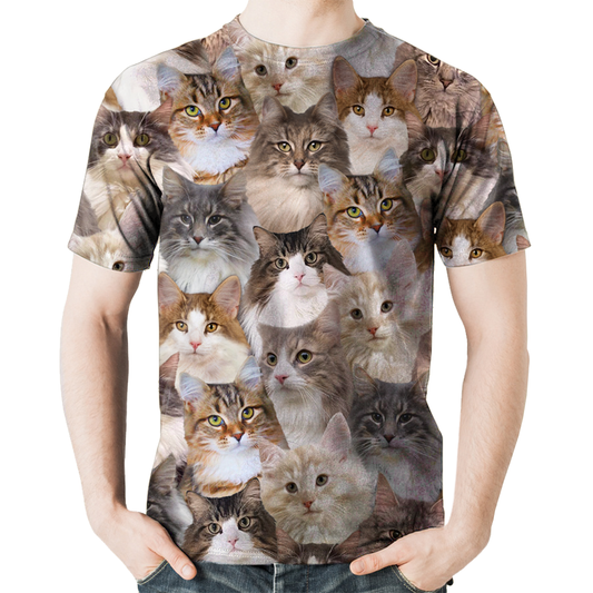 You Will Have A Bunch Of Norwegian Forest Cats - T-Shirt V1