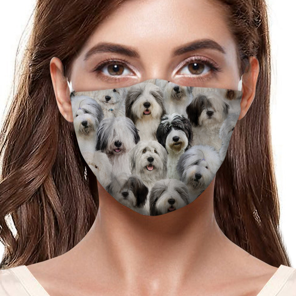 Sie werden einen Haufen Old English Sheepdogs F-Maske haben