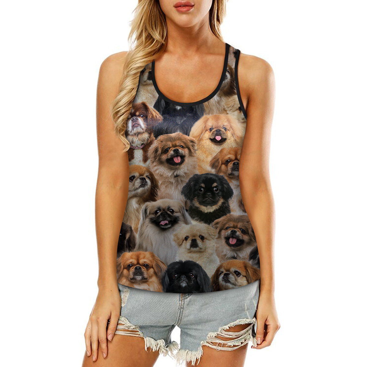 You Will Have A Bunch Of Pekingeses - Hollow Tank Top V1