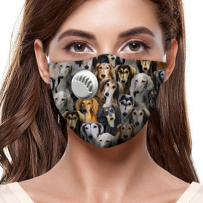 Sie werden eine Menge Salukies F-Maske haben